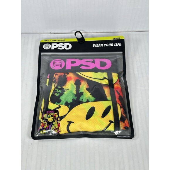 Size Medium - PSD Smiley Face Trip Boxers Underwear Multicolor NEW - Picture 2 of 3